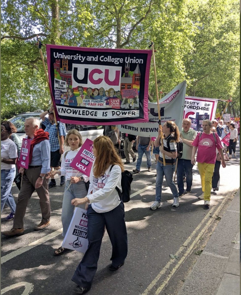 Huge thank you to all the <a href="/ucu/">UCU</a> members who made it to our demo in London today. 

Every corner of the union, and every sector, together, fighting for a better future for post 16 education.