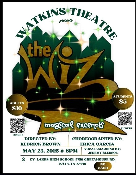 pgilliam (@pgilliam33) on Twitter photo Join us for a magical evening as Watkins Middle School Theatre proudly presents the award-winning production of **The Wiz**!
📅 *Date* 5/23/25
🕕 *Time:* 6:00 PM
📍 *Location:* Cy-Lakes HS
<a href="/Watkins_CFISD/">Watkins CFISD</a> #BOTB #OneForAll #AllForWatkins <a href="/CyFairISD/">Cypress-Fairbanks ISD</a> <a href="/annlag12/">Andrea Parks Lagard</a> <a href="/CrystalElolf/">Crystal Elolf</a> Join us for a magical evening as Watkins Middle School Theatre proudly presents the award-winning production of **The Wiz**!
📅 *Date* 5/23/25
🕕 *Time:* 6:00 PM
📍 *Location:* Cy-Lakes HS
<a href="/Watkins_CFISD/">Watkins CFISD</a> #BOTB #OneForAll #AllForWatkins <a href="/CyFairISD/">Cypress-Fairbanks ISD</a> <a href="/annlag12/">Andrea Parks Lagard</a> <a href="/CrystalElolf/">Crystal Elolf</a>