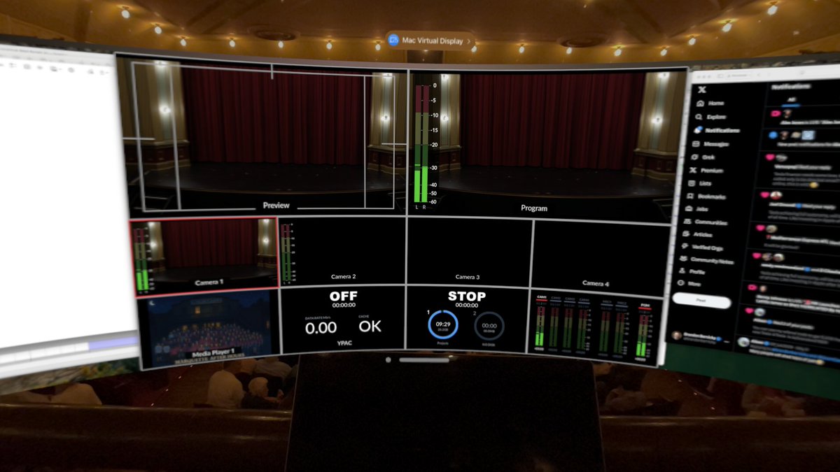 brandonbernicky's tweet image. .@Blackmagic_News ATEM Mini Multiview on #AppleVisionPro - I think I just found the ultimate use case. Whoa! 🤯