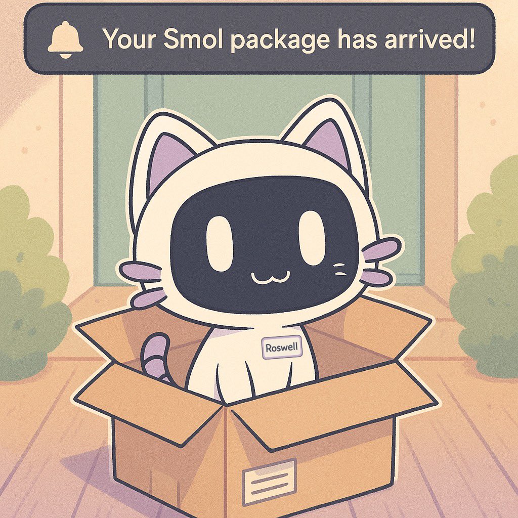 “Your $Smol package has arrived”

Roswell is here to stay 💫