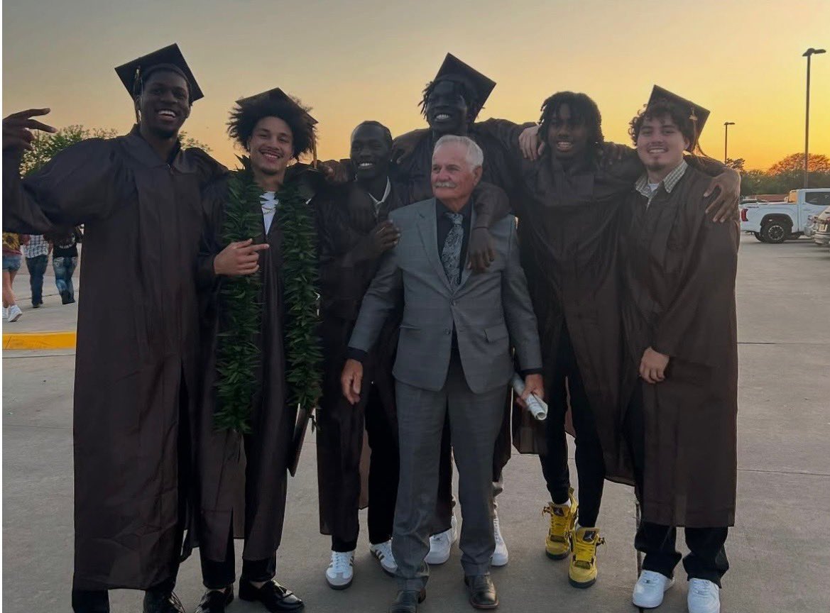 The biggest accomplishment is walking across that stage! Proud of the guys taking care of business in the classroom and being rewarded with their degrees. #Broncbusters🟡🟤🎓
