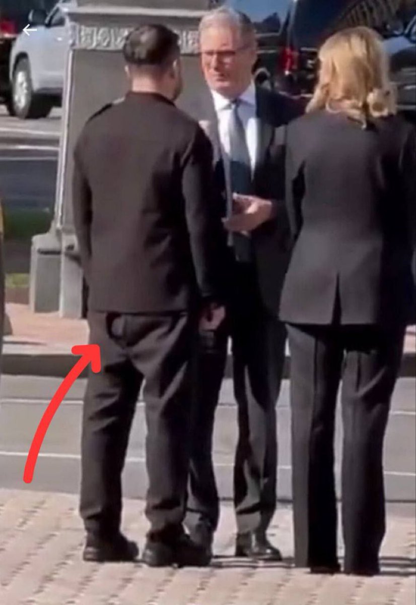 Zelensky put his pants on backwards.