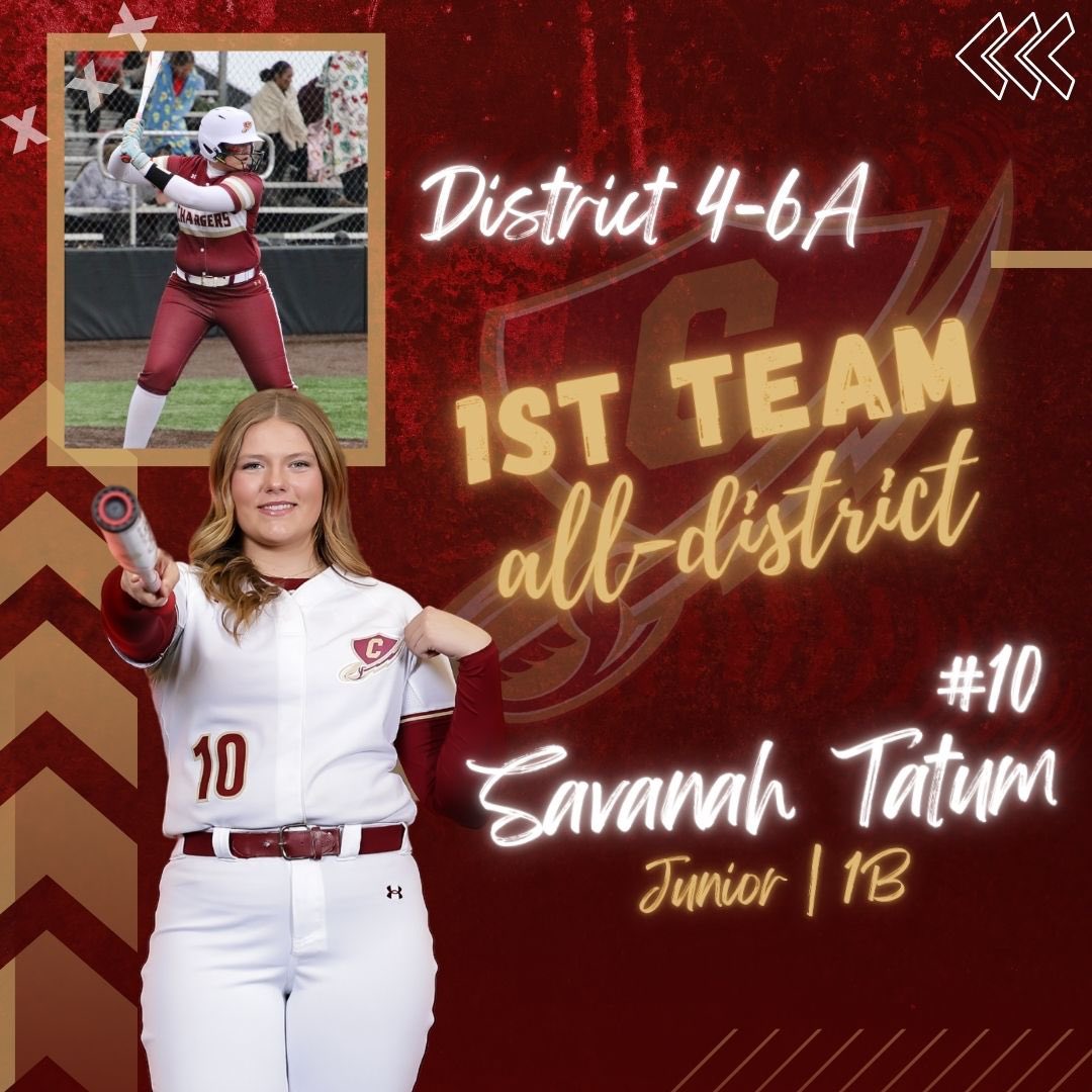 Congratulations to Junior <a href="/savanah_tatum/">Savanah Tatum</a> for earning 1st Team All-District recognition for the 2025 season — we are so proud of you, Sav!♥️ <a href="/KISDAthletics/">Keller ISD Athletics</a> <a href="/Chargers_CHS/">⚡️Keller Central Athletics⚡️</a> #BTM