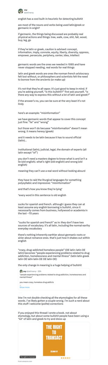 This guy has a theory that you can tell if someone's bullshitting based on how many Latin-root words they use.