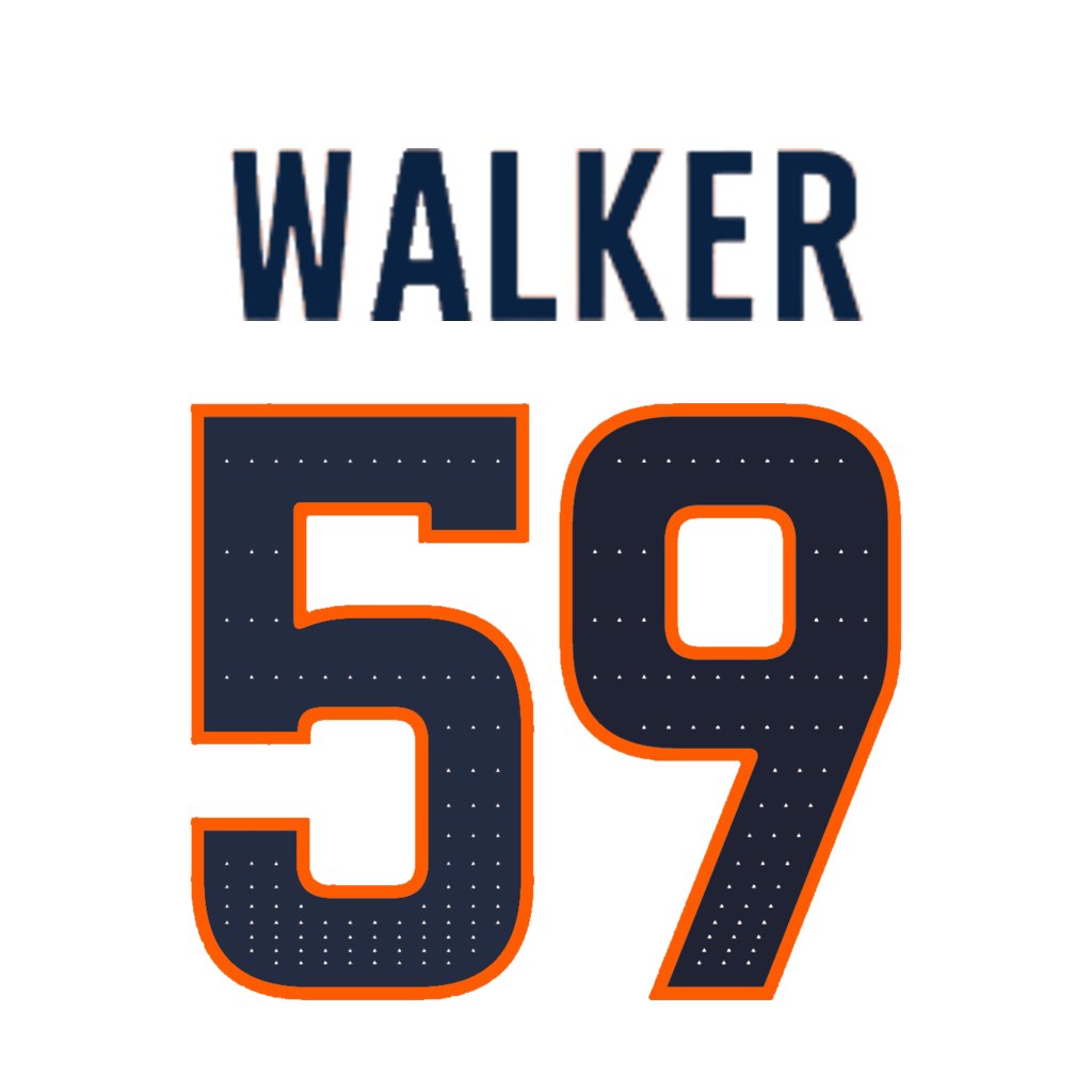 Denver Broncos EDGE Johnny Walker is wearing number 59. Last assigned to Thomas Incoom. #BroncosCountry