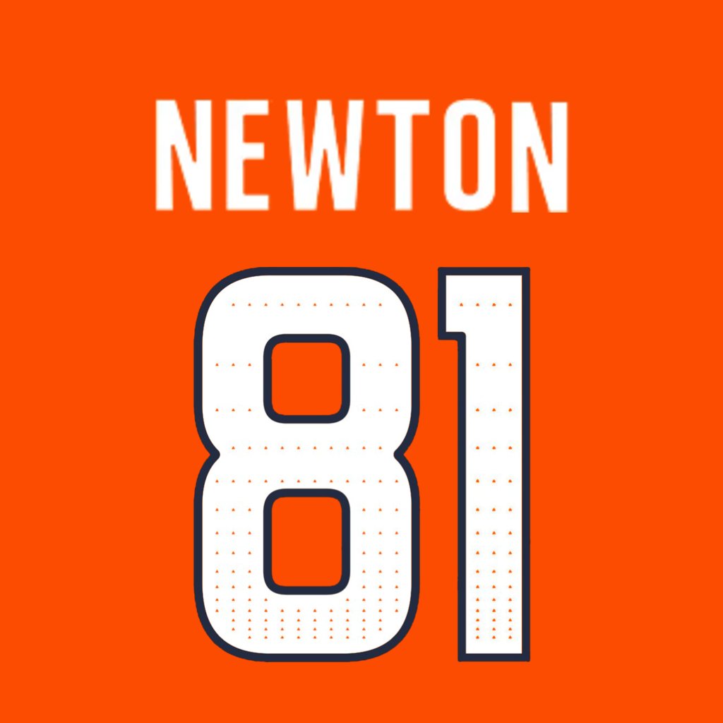 nfl_jersey_num's tweet image. Denver Broncos WR Jerjuan Newton (@NJerjuan) is wearing number 81. Last assigned to Kaden Davis. #BroncosCountry