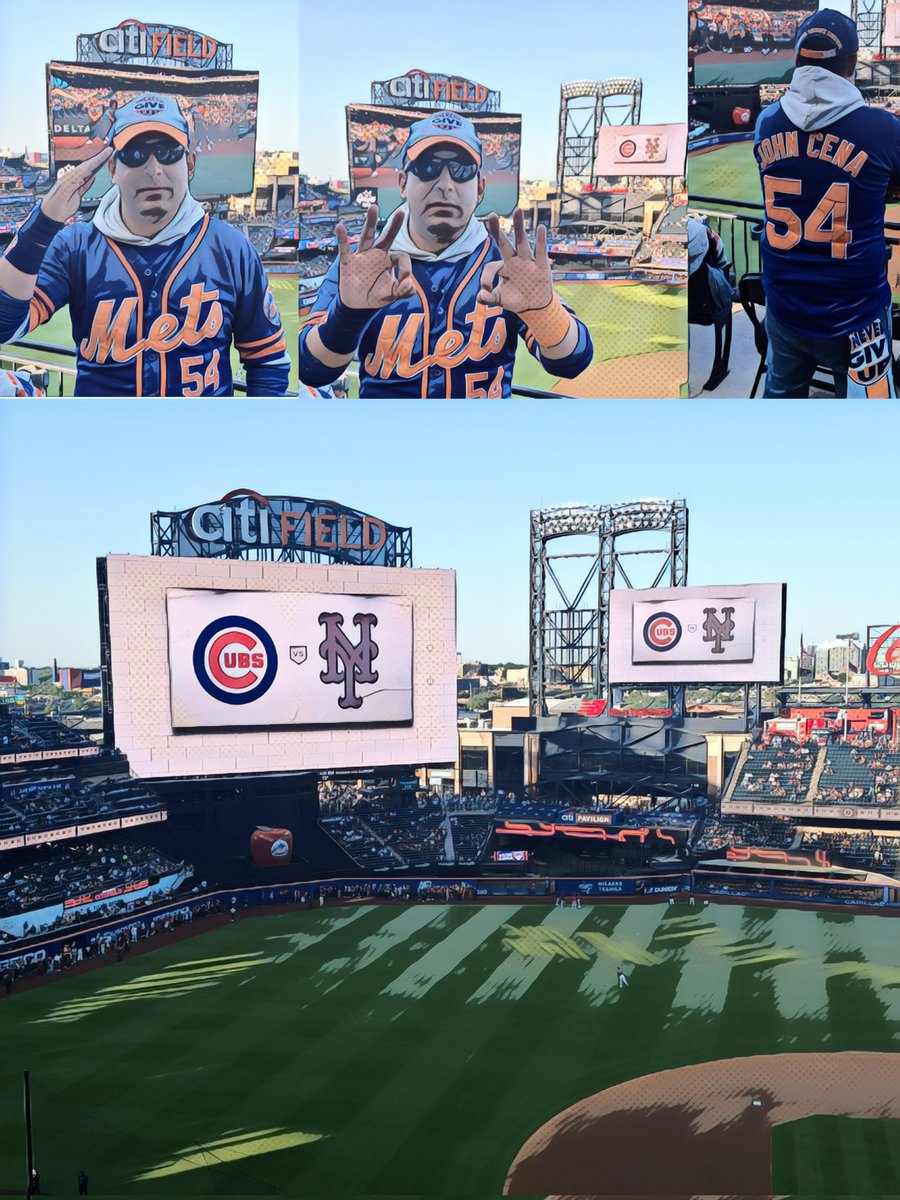 JohnCenaJersey's tweet image. Attending my 14th Mets Game of the 2025 season. Mets vs Cubs Round 2 tonight. LETS GO METS!

#webleedorangeandblue🔶🔷 #ucantseeme👋 #hustleloyaltyrespect👌👌 #johncenametsfan #citifield #JohnCena #metsnation #nym #MLB  #johncenajersey #nymetsbaseball #famousmetsfans