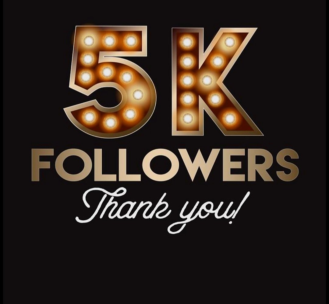 Just wanted to say Thank you all again for your amazing support. Just reached my 5k goal. Ya'll have been awesome. 💕