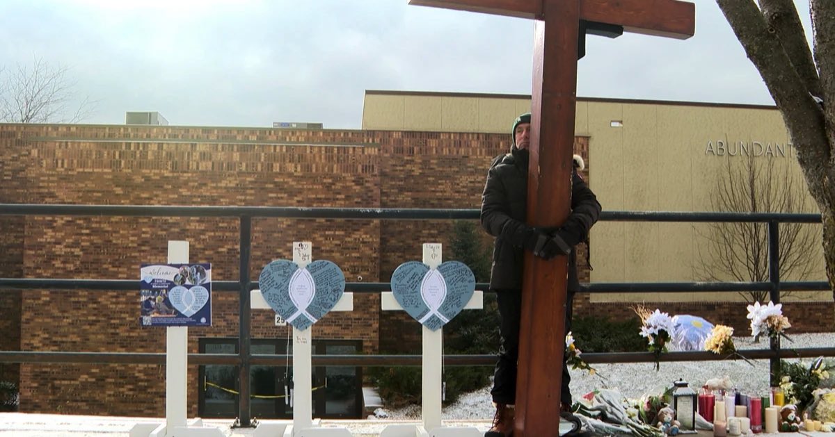 Jeffrey Rupnow, 42, was arrested around 3:45 a.m
Rupnow is charged with "contributing to the delinquency of a child" and two counts of "providing a dangerous weapon to a person under 18 resulting in death," Fryer said in a statement. All three charges are felonies