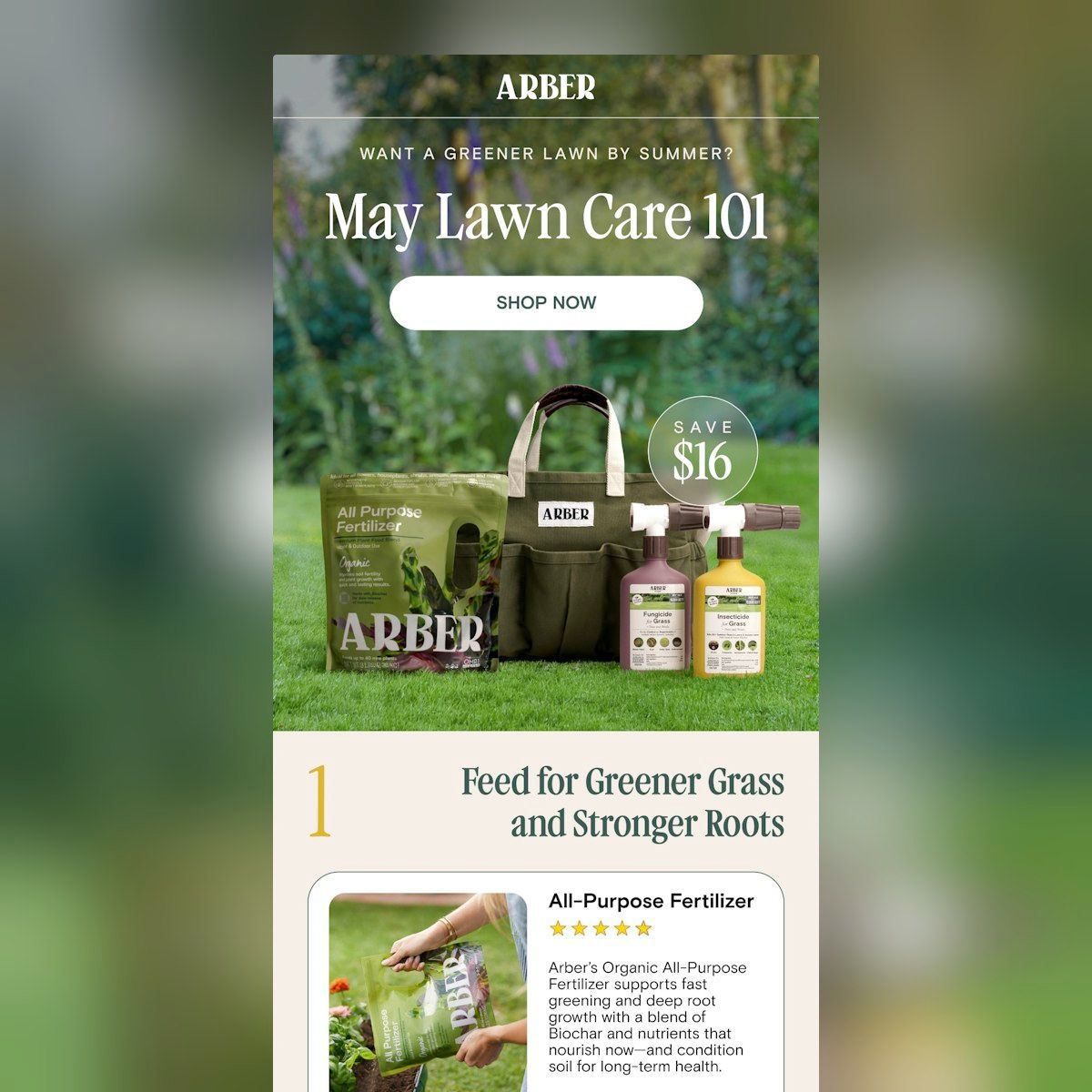 emaillove's tweet image. Arber's layout is a breath of fresh air 🌿 - more lookbook, less sales email. Soft colors, full-width photos, and ample whitespace create a serene vibe that lets the visuals shine. The footer elegantly balances brand, navigation, and social links without clutter. #VisualFlow