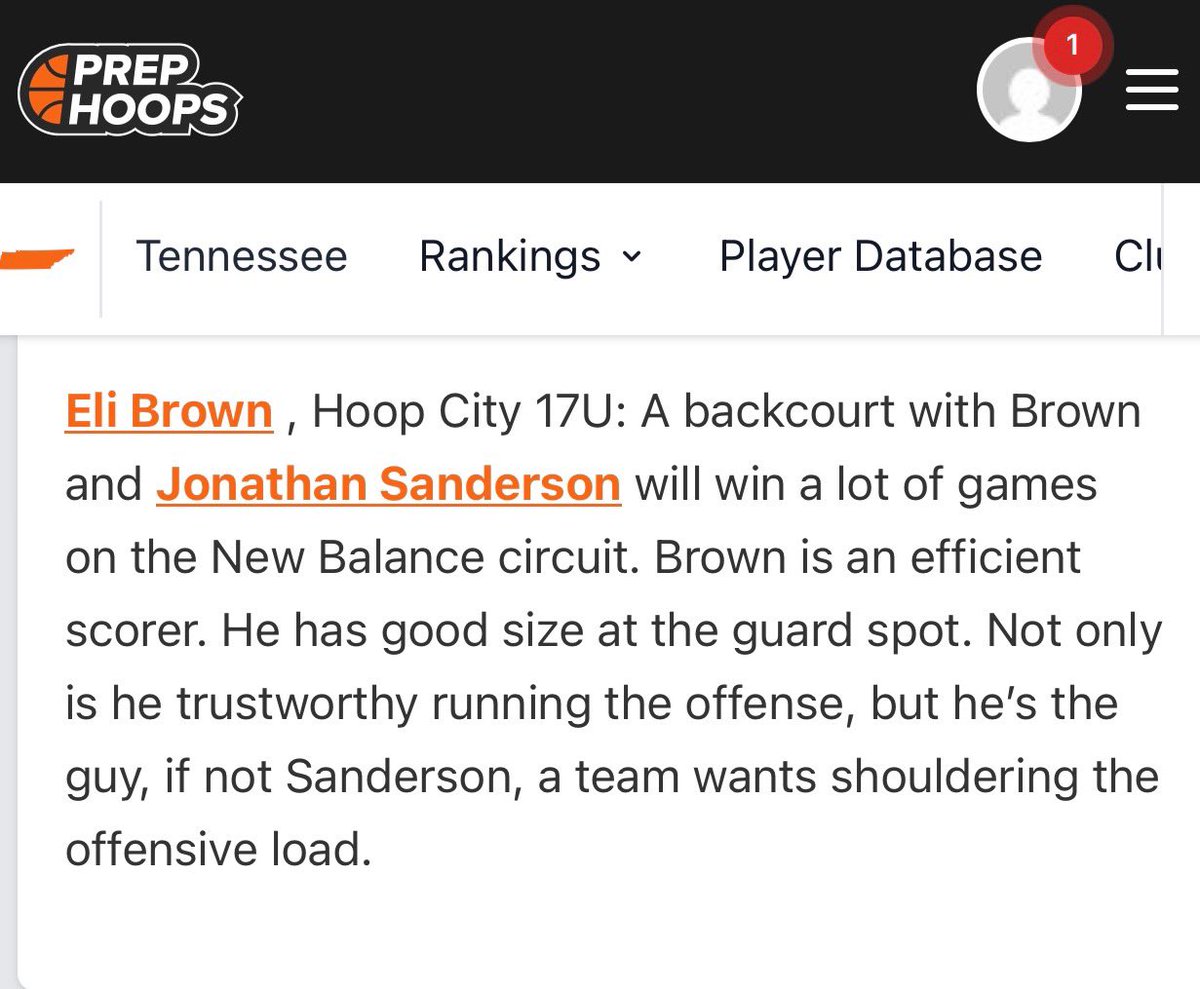 <a href="/PrepHoopsTN/">Prep Hoops Tennessee</a> 
Thanks @courtneyashersmith for the write-up.  Appreciate you coming out to watch Hoop City.
 <a href="/HoopCityBC/">Hoop City Basketball Club</a> <a href="/theofficial_hub/">The Official Hub</a> <a href="/webb_athletics/">Webb School Athletics</a> <a href="/erniekuyper/">Ernie Kuyper</a> <a href="/Andrew22Fleming/">Andrew Fleming</a> <a href="/TriFitBarry/">Barry Campbell</a>