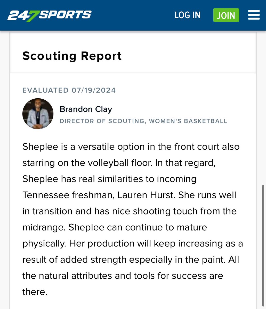 B r a n d o n C l a y (@brandonclaypsb) on Twitter photo Brandon Clay Scouting | Powered by @brandonclaypsb & <a href="/CBSSports/">CBS Sports</a> | <a href="/247Sports/">247Sports</a>
“The Best Evals in 🏀.”
‘26 Adaline Sheplee of Rice Lake / North Tartan (WI) has a lot of similarities to Lauren Hurst (Tennessee signee) a year ago.
Scouting Report via <a href="/bclayfilmroom/">Brandon Clay Film Room</a> ⬇️⬇️
MY 247 Brandon Clay Scouting | Powered by @brandonclaypsb & <a href="/CBSSports/">CBS Sports</a> | <a href="/247Sports/">247Sports</a>
“The Best Evals in 🏀.”
‘26 Adaline Sheplee of Rice Lake / North Tartan (WI) has a lot of similarities to Lauren Hurst (Tennessee signee) a year ago.
Scouting Report via <a href="/bclayfilmroom/">Brandon Clay Film Room</a> ⬇️⬇️
MY 247