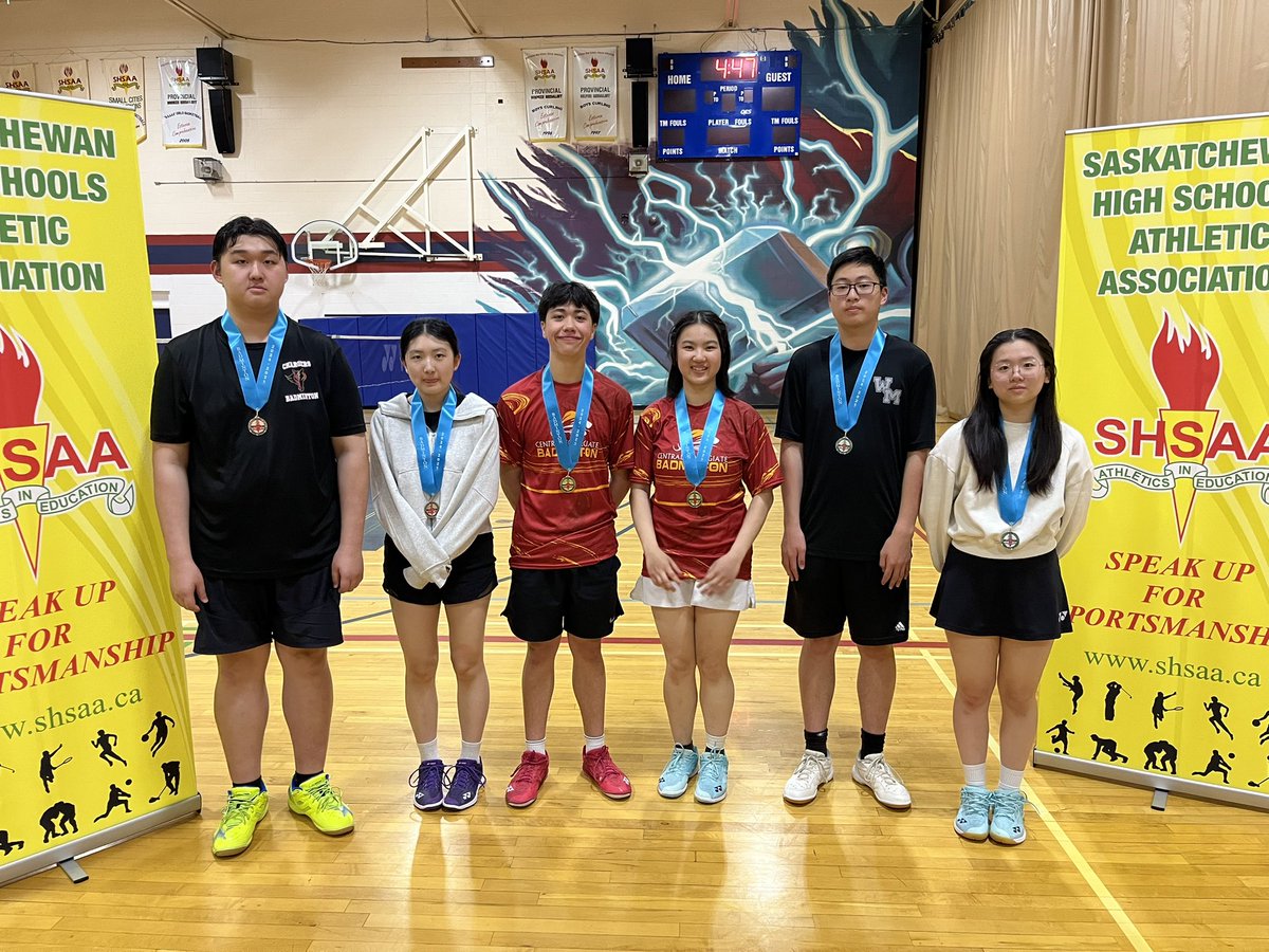 GD
🥇 Campbell (Cau &amp; Chen)
🥈 LeBoldus (Francisco &amp; Tacsay)
🥉 Nipawin (Moore &amp; Spice)

BD
🥇 Campbell (Xu &amp; Lai)
🥈 Evan Hardy (Zhang &amp; Li)
🥉 PA St. Mary (De Padua &amp; Doctor)

MD
🥇 MJ Central (Salido-Porter &amp; Nguyen)
🥈 Walter Murray (Xu &amp; Han)
🥉 Centennial (Xiang &amp; Wang)