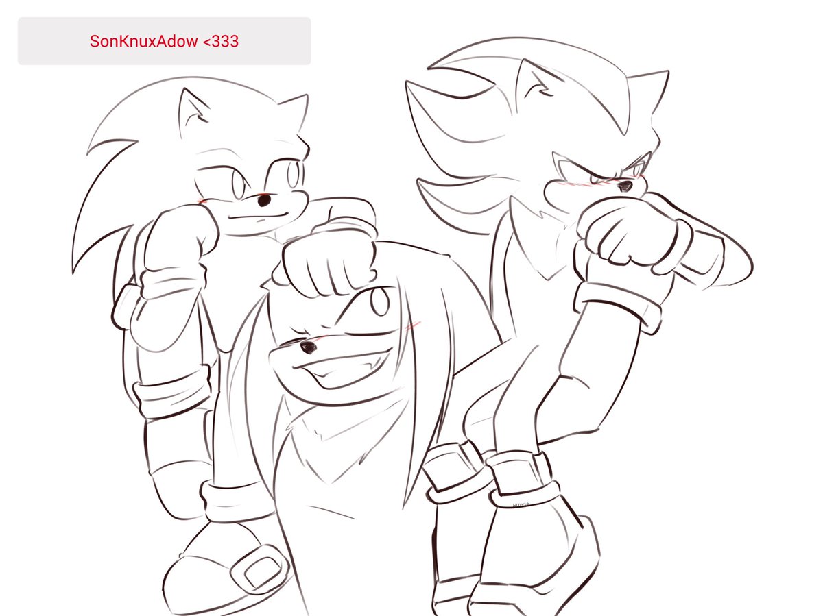 nixinso's tweet image. 💙❤️🖤 strawpage request!
#sonknuxadow