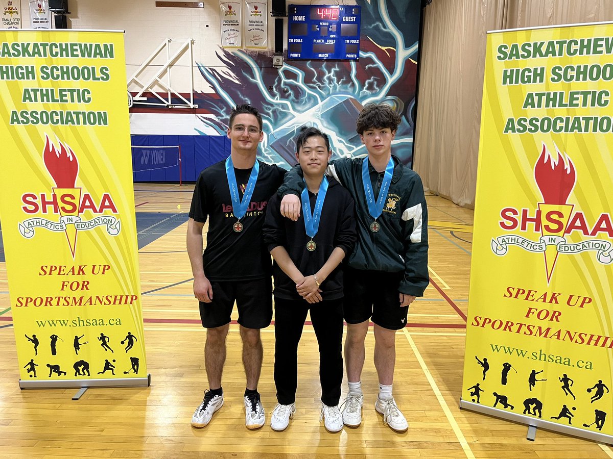2025 🏸 Medalists

🏸Girls Singles
🥇 Campbell (O’Neill)
🥈 Nipawin (Martens)
🥉 Bedford Road (Grabowski)

🏸Boys Singles
🥇 Walter Murray (Lin)
🥈 Marion Graham (Knox)
🥉 LeBoldus (Curtis)