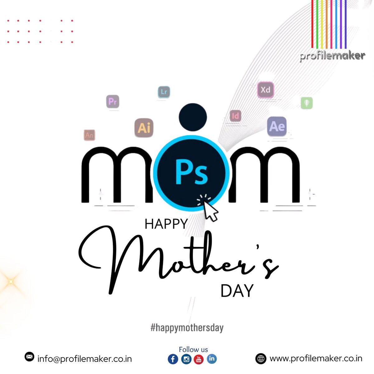 Moms are the original creators—crafting love, strength, and endless support. Celebrating every supermom this Mother’s Day. 💻❤️ From all of us at Profilemaker!
--
Mail us at info@profilemaker.co.in.
---
Call us at +91 99629 51092
---
KNOW MORE
profilemaker.co.in
---