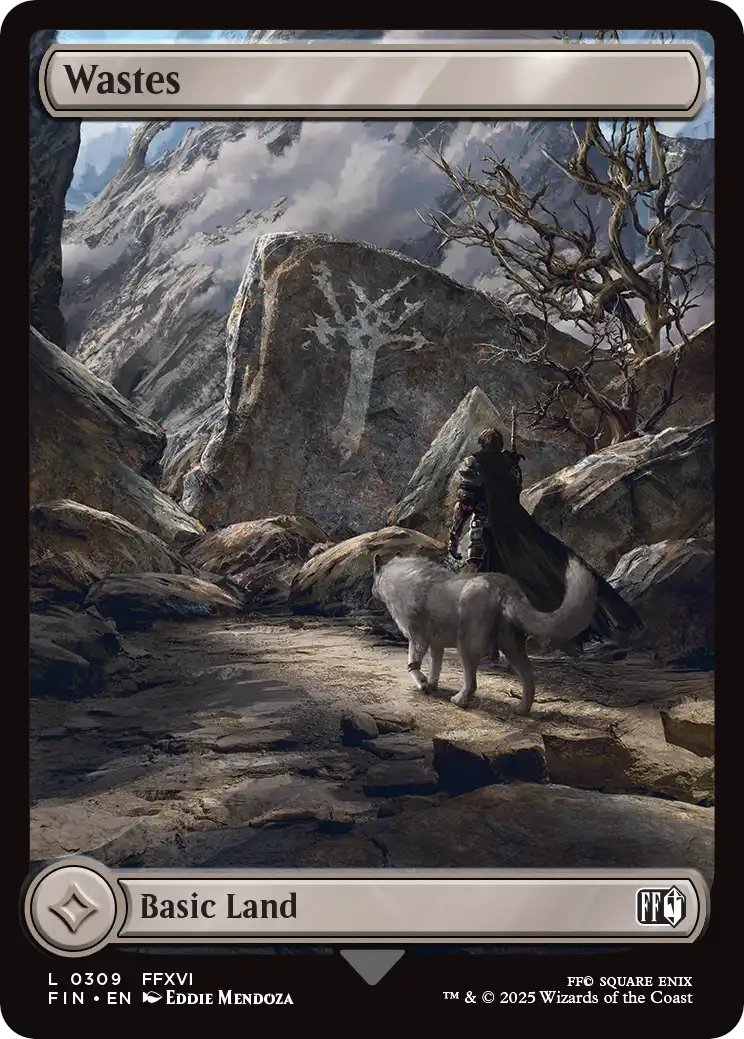 MTG x FINAL FANTASY】 《荒地/Wastes》