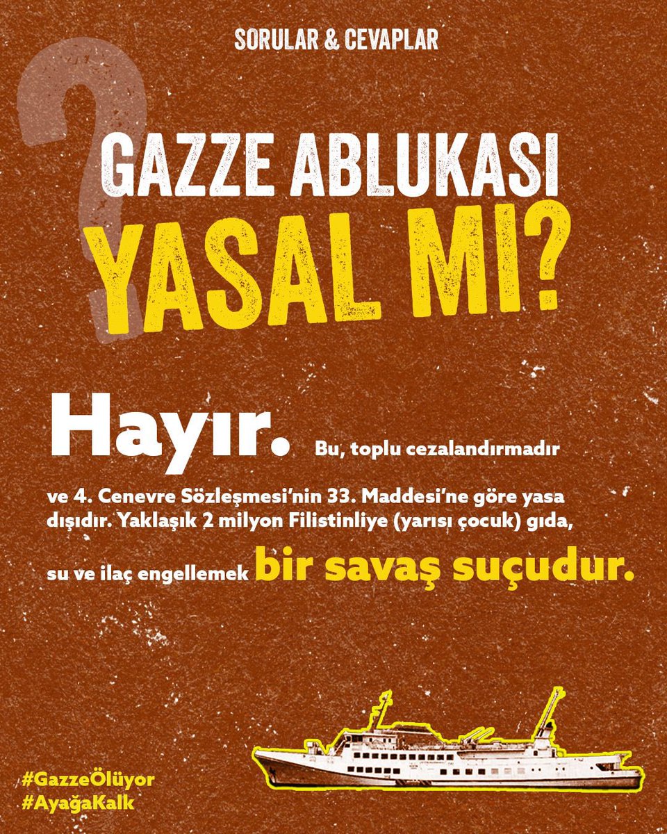 Gazze ölüyor. Ayağa kalk. #GazzeÖlüyor
