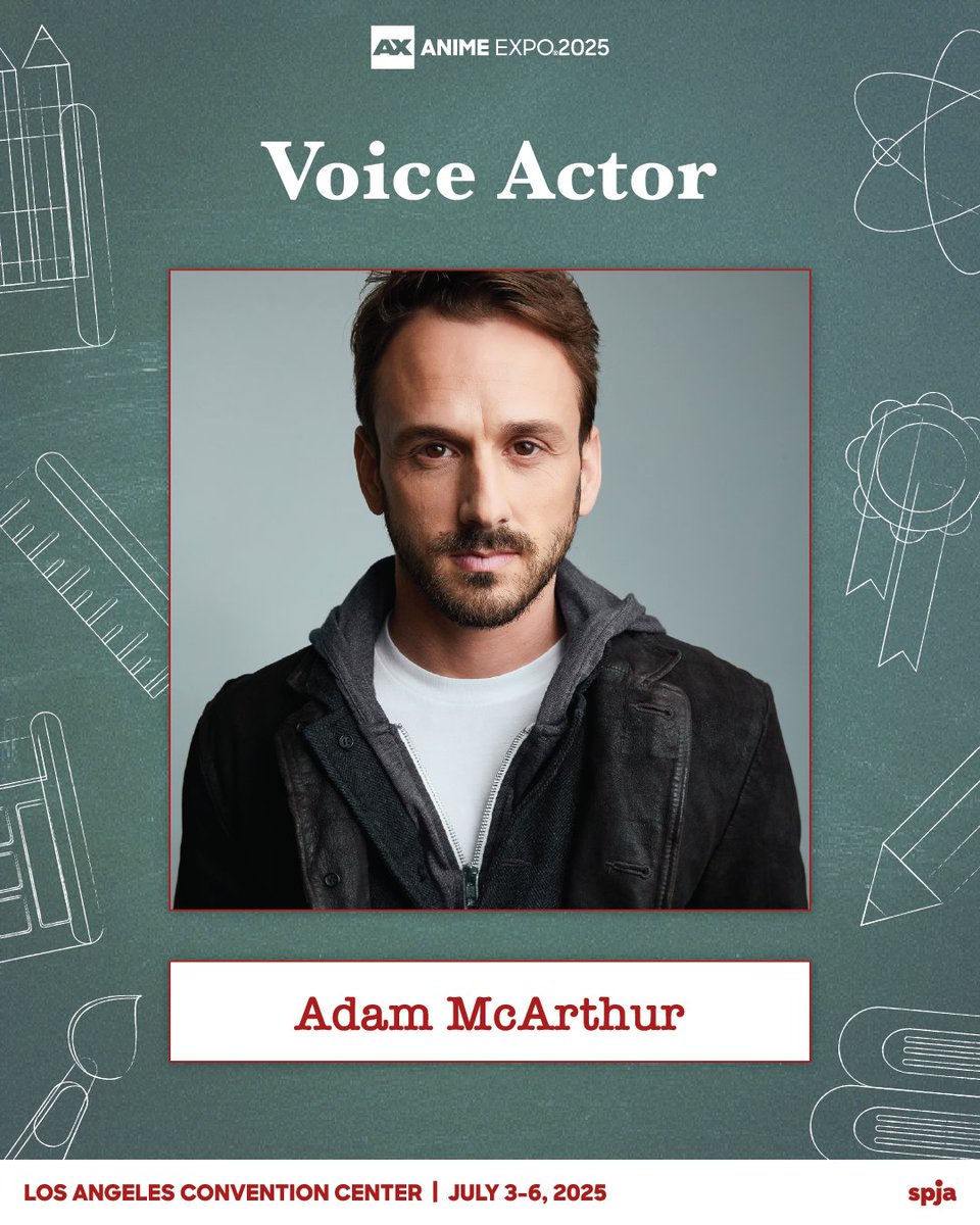 #AX2025 Voice Actor: ✨ Adam McArthur ✨ – best known as the voice of main protagonist, Yuji Itadori in “Jujutsu Kaisen”.

His voice can be heard in numerous anime including Reno in "Kaiju No. 8", Chifuyu in "Tokyo Revengers", Trumpet in "My Hero Academia", Roma in "Goodbye