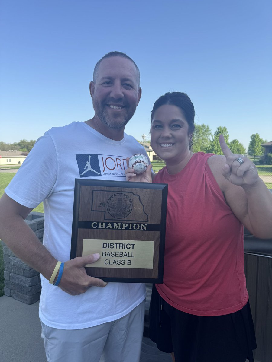 Game ball alert:

Plenty of MVPs last night but the guys gave me the ball to give out. I gave the ball to my loving &amp; supportive wife. Behind every successful coach is a wife who allows you to go all in on your 2nd family. I love you more than baseball, Jess. 💙💛💙💛 GO JAYS