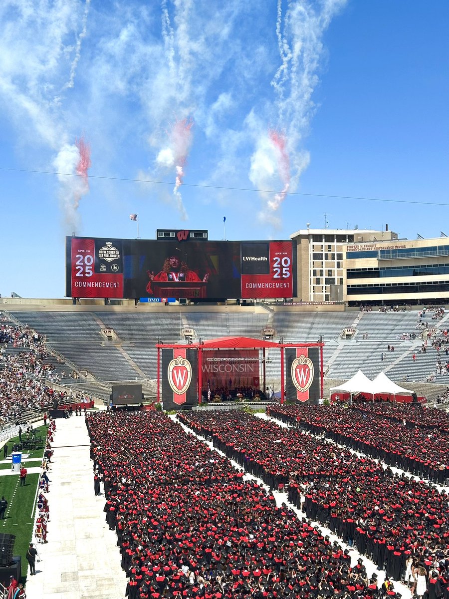 Cue the fireworks! 🎆 We have new GRADUATES in Camp Randall 🎓✨