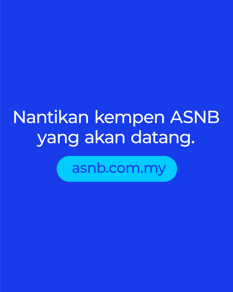 ASNBmy_official's tweet photo. ๐Tahniah! Seramai 30,000 pemenang kempen #Simpan Je & Tambah telah menerima ganjaran unit berjumlah RM1.625 juta.
Hadiah unit amanah yang dimenangi telah dikreditkan ke dalam akaun ASNB pemenang. Ketahui sama ada anda merupakan salah seorang pemenang dengan log masuk aplikasi myASNB dan semak jumlah ganjaran yang diterima di bahagian Urus Niaga Terkini.
Info lanjut kempen di https://t.co/tCDu0xuK9e.
Teruskan menyimpan secara konsisten dan memanfaatkan kuasa faedah kompaun dengan membiarkan wang berkembang dari semasa ke semasa.
#ASNB #SimpanJeTambah #myASNB