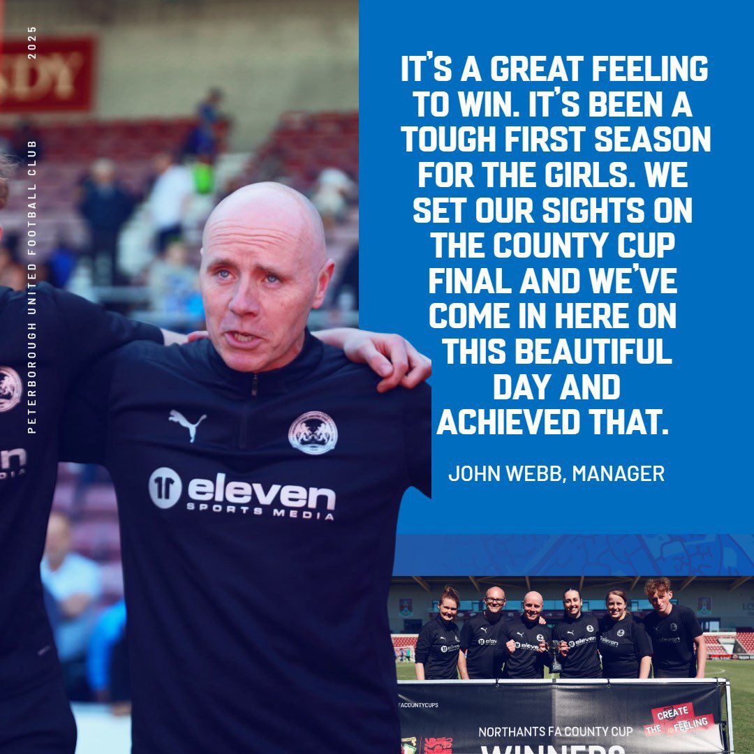 🗣️ Webb on this afternoon’s cup win.

#pufc