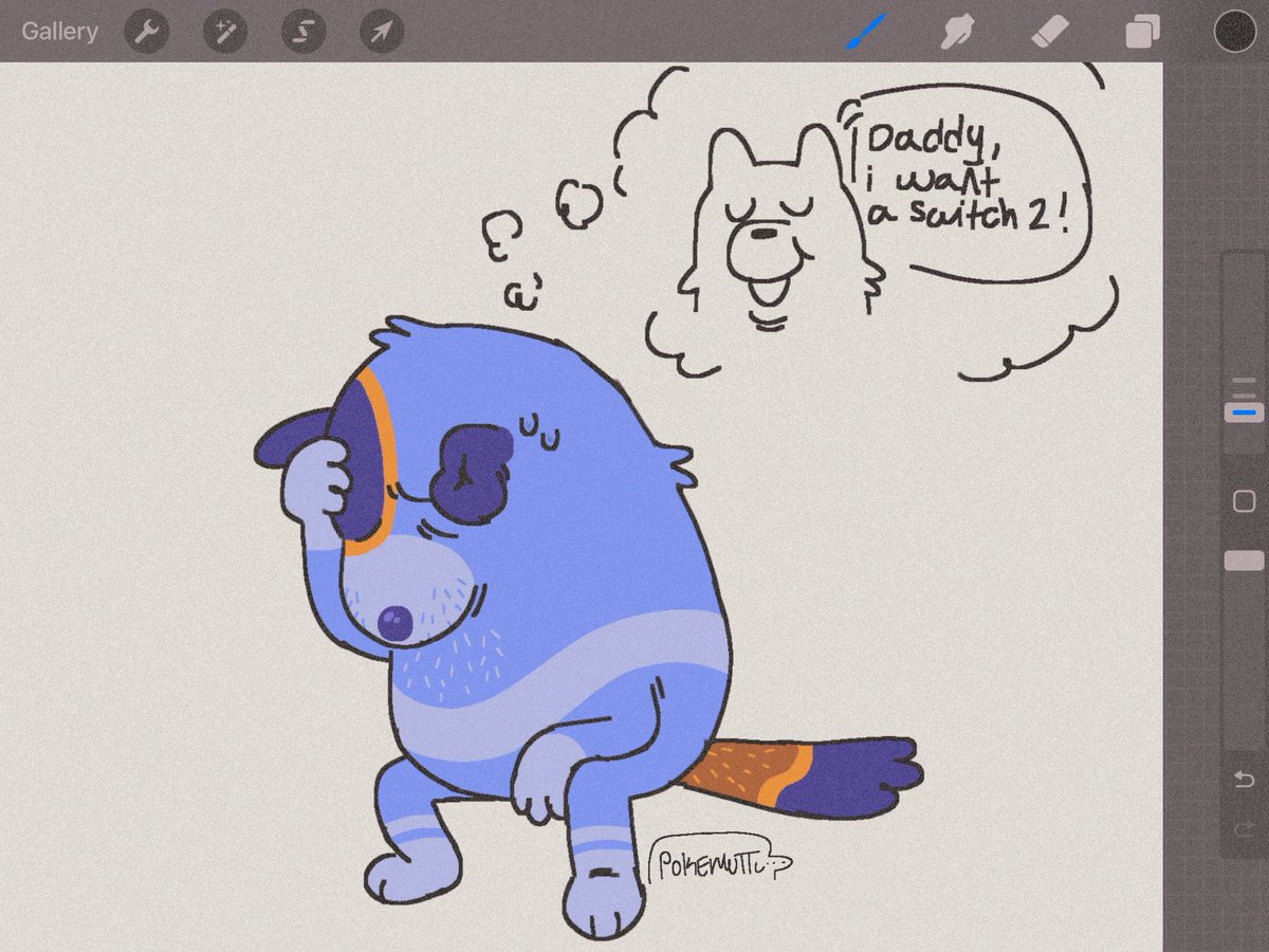 how cooked is he #bluey