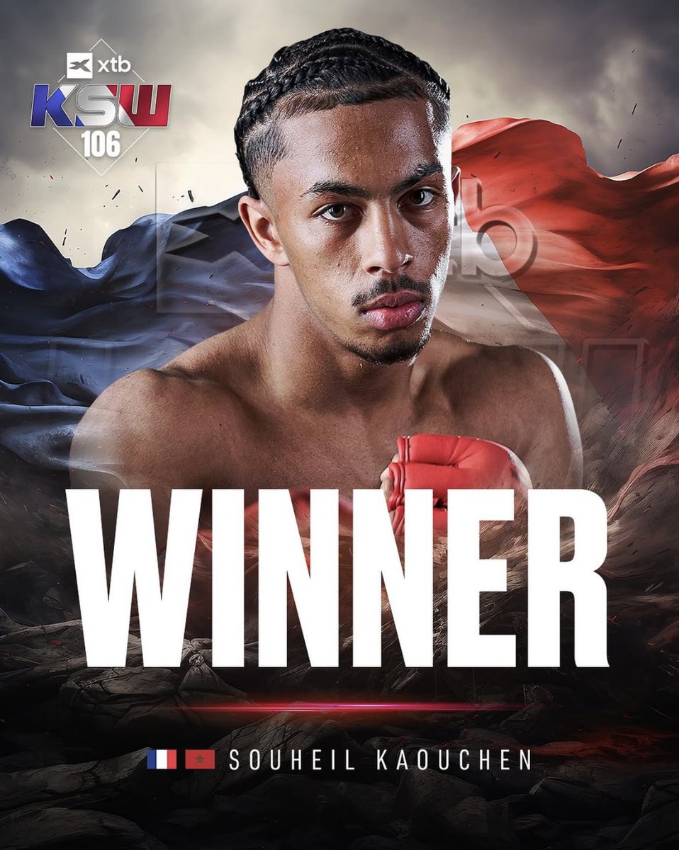 atchacademy's tweet image. 1er COMBAT PRO = 1ère VICTOIRE pour Souheil KAOUCHEN qui s’est imposé par décision unanime au KSW 106 !! ✅
Félicitations @ka_ouchen ❤️