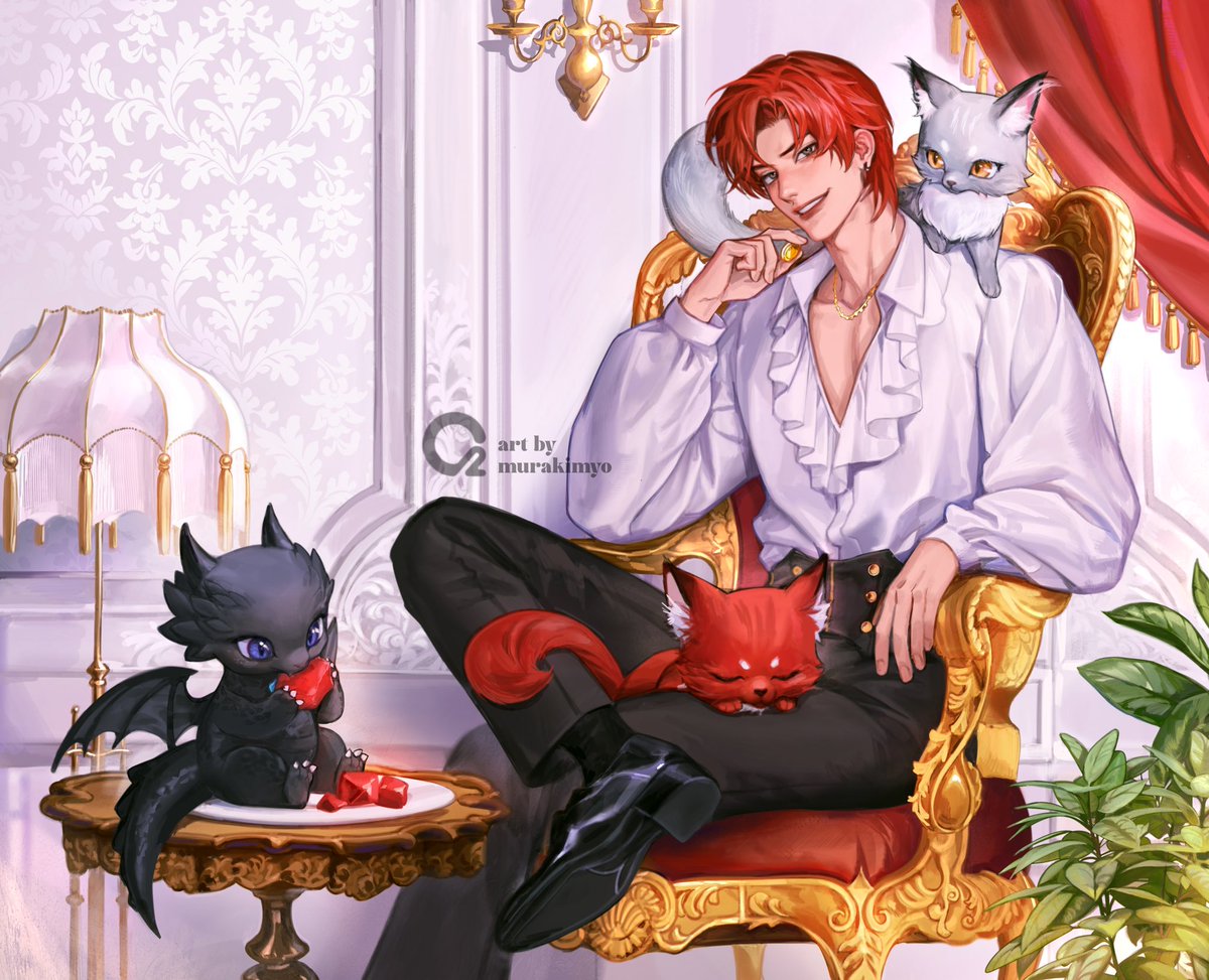 murakimyo's tweet image. Illustration I made for russian edition of #LoutofCountsFamily novel 🐥