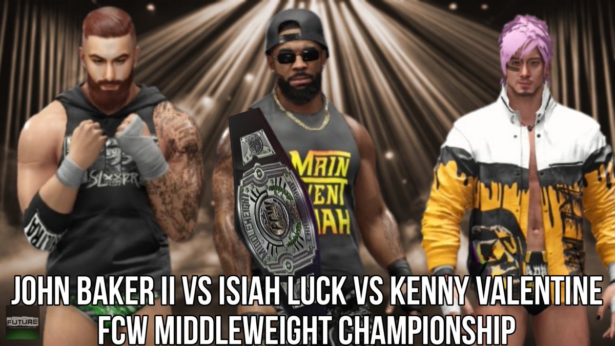 Happening Right Now...

Isiah Luck vs Kenny Valentine vs John Baker II 

FCW Middleweight Championship 

youtu.be/VvlajM7YXXM?si…