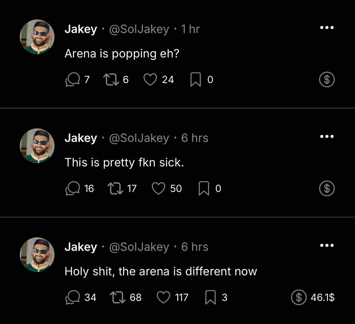 The sol boys can sniff out the trenches from anywhere. 

Welcome back <a href="/SolJakey/">Jakey</a> 🫡