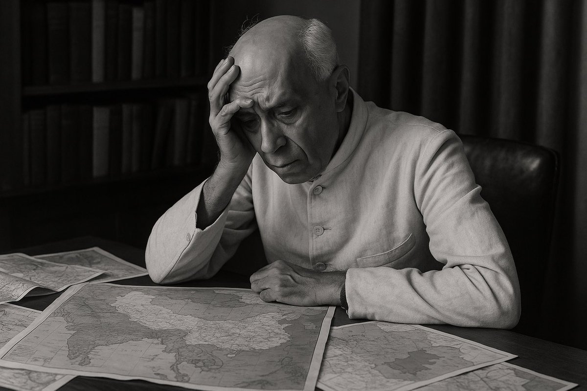 Arunkamboj's tweet image. Nehru ko bhi 1962 aksai chin yaad aaya chacha