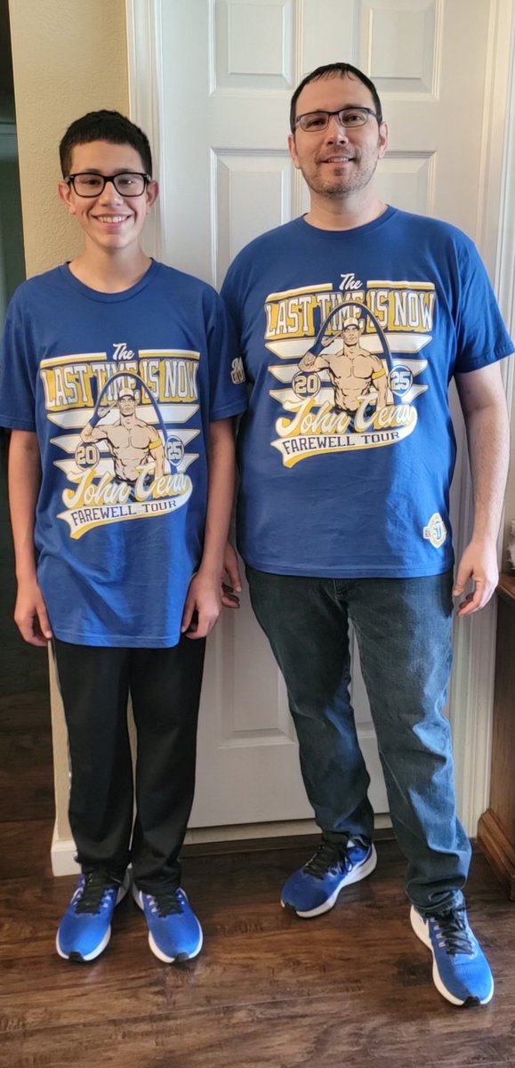 pheared1's tweet image. Heading to @WWE Backlash. The old video and picture are from 2016 when we took Gavin to some of his first WWE shows. His jaw dropped in one photo because he saw John Cena. Tonight we get to see @JohnCena wrestle for the last time in St. Louis. Glad I get to share this with him.