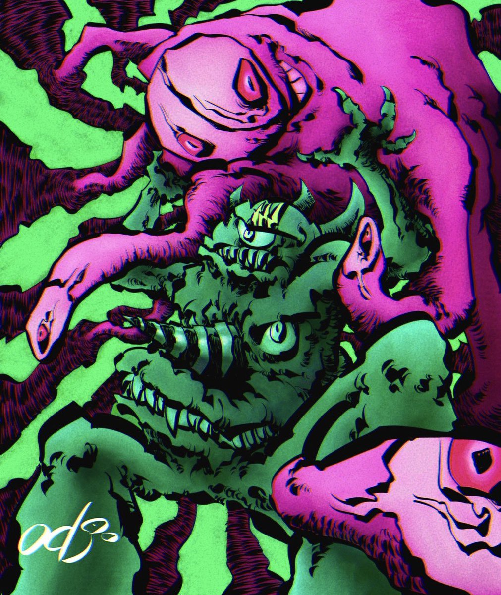 odj80e's tweet photo. #art #artwork #drawing #draw #illustration #イラスト #Monster #Monsterart https://t.co/7sKKOSFgaT