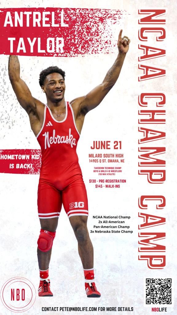 Two chances to learn from the Husker National champs them selves!