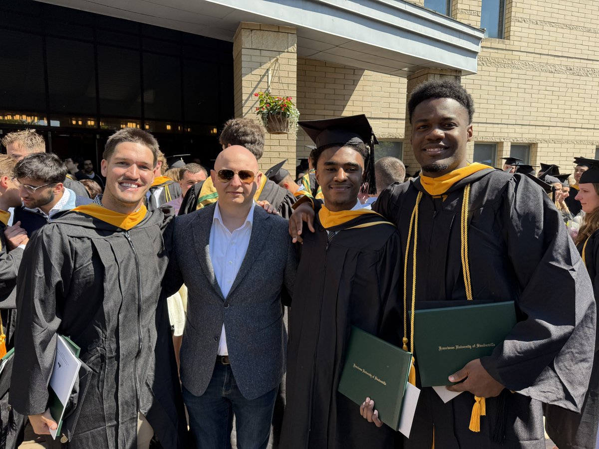 The Ultimate W! Congratulations to Derrick, Yann, and Louis on their graduation!