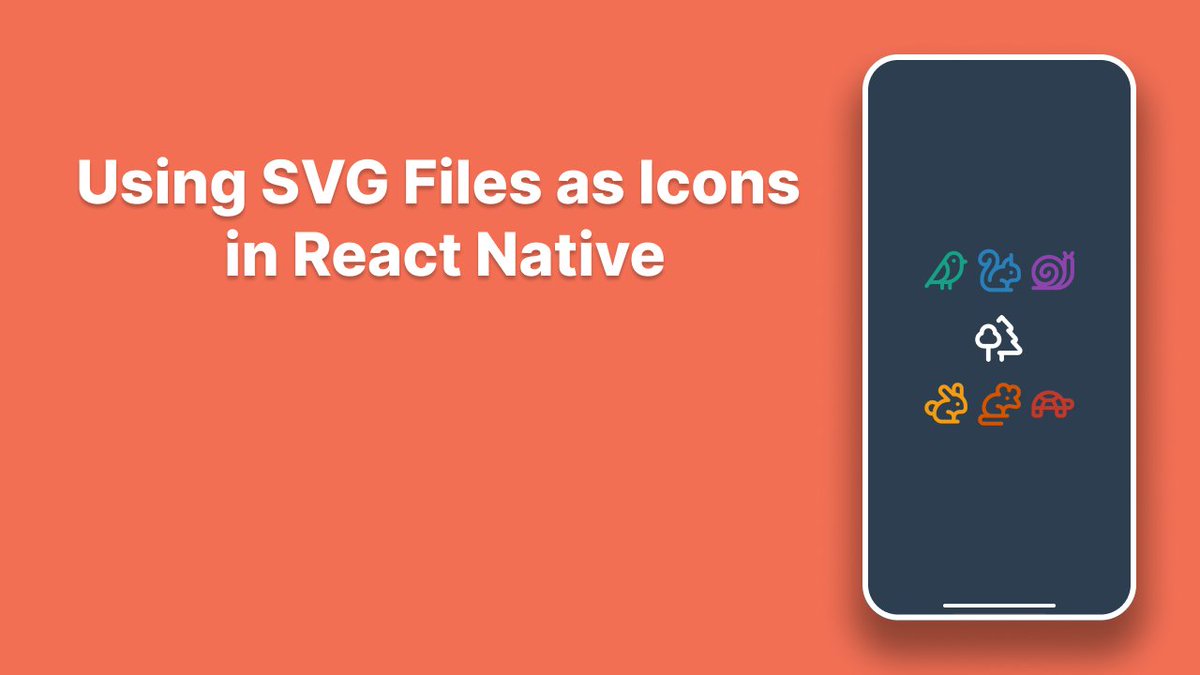 reactnativespc's tweet image. 🟢Using SVG Files as Icons in React Native.
Tutorial: reactnativespace.com/tutorials/usin…
#expo #reactnative #tutorial