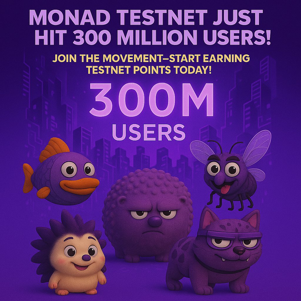 Mrcryptoo1's tweet image. تستنت @monad_xyz از ۳۰۰ میلیون کاربر عبور کرد!
ولی خب فقط شاید یک درصد کیف پول ها فعال هستن.حالا بریم بررسی کنیم چطور میشه جزو برترین ولت های تست نت موناد شد و شانس #ایردراپ خودمون رو بالا ببریم.