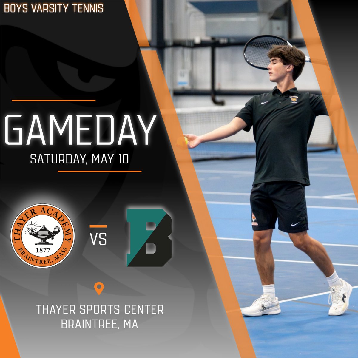 GAMEDAY | Boys Varsity Tennis hosts <a href="/AthleticsBrooks/">Brooks Athletics</a> starting @ 2:00 PM!
