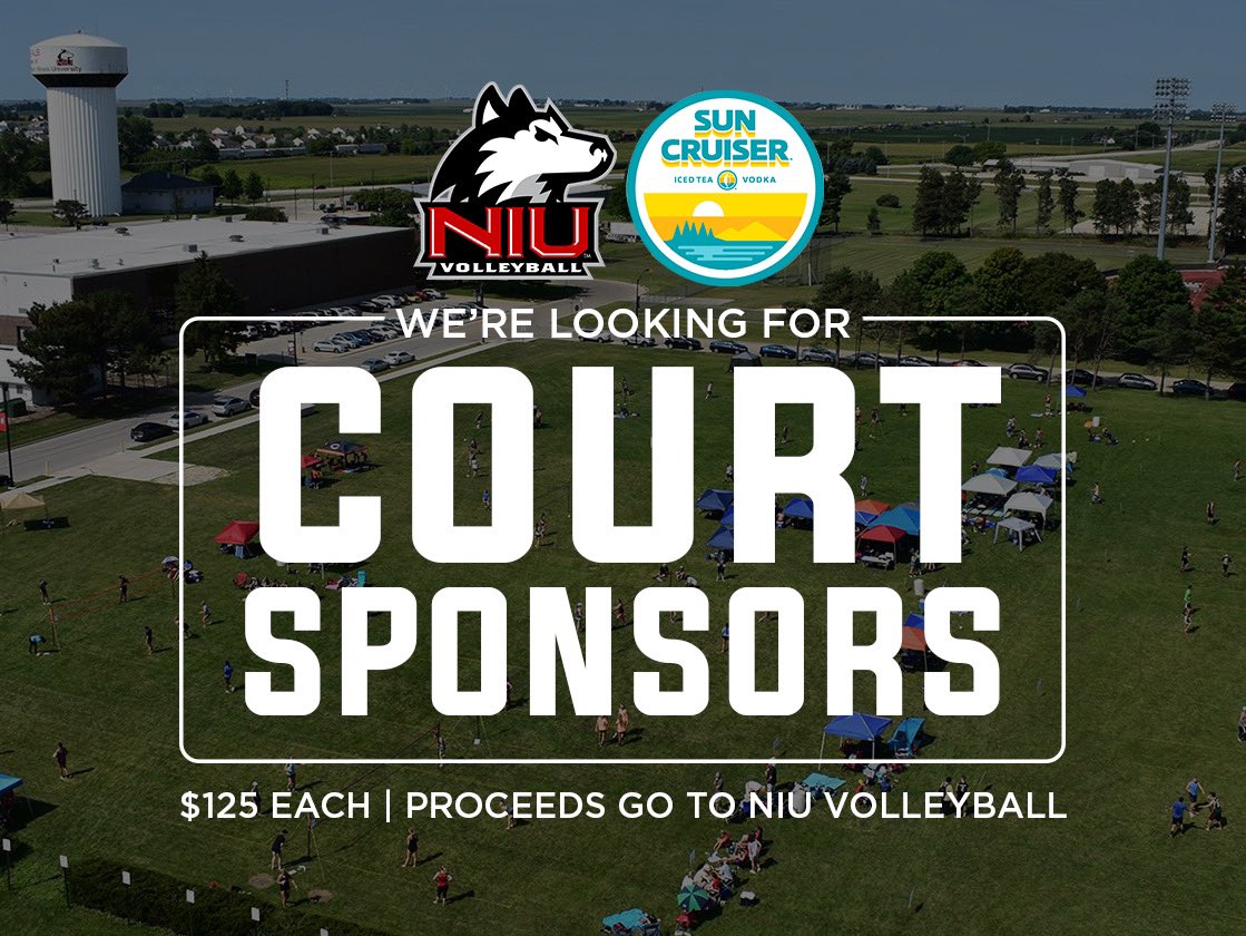 Court sponsorships are now available for the 2025 NIU Grass Volleyball Tournament! Please use the following link to purchase a sponsorship!

myniu.com/article.html?a…

The tournament is brought to you by Sun Cruiser, the official sponsor of the Grass Tournament

#OnaMission