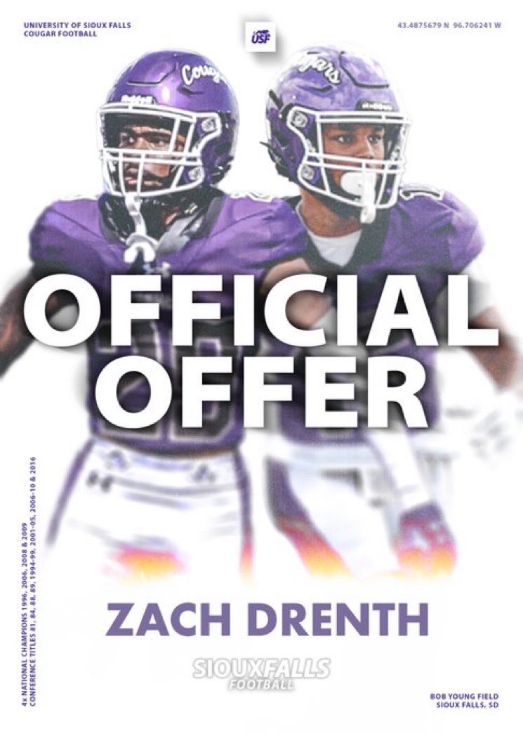 DrenthZach's tweet image. After a great Junior Day and conversation with @CoachCapUSF I’m excite to receive an offer from @USFCougarsFB @JimGlogowski