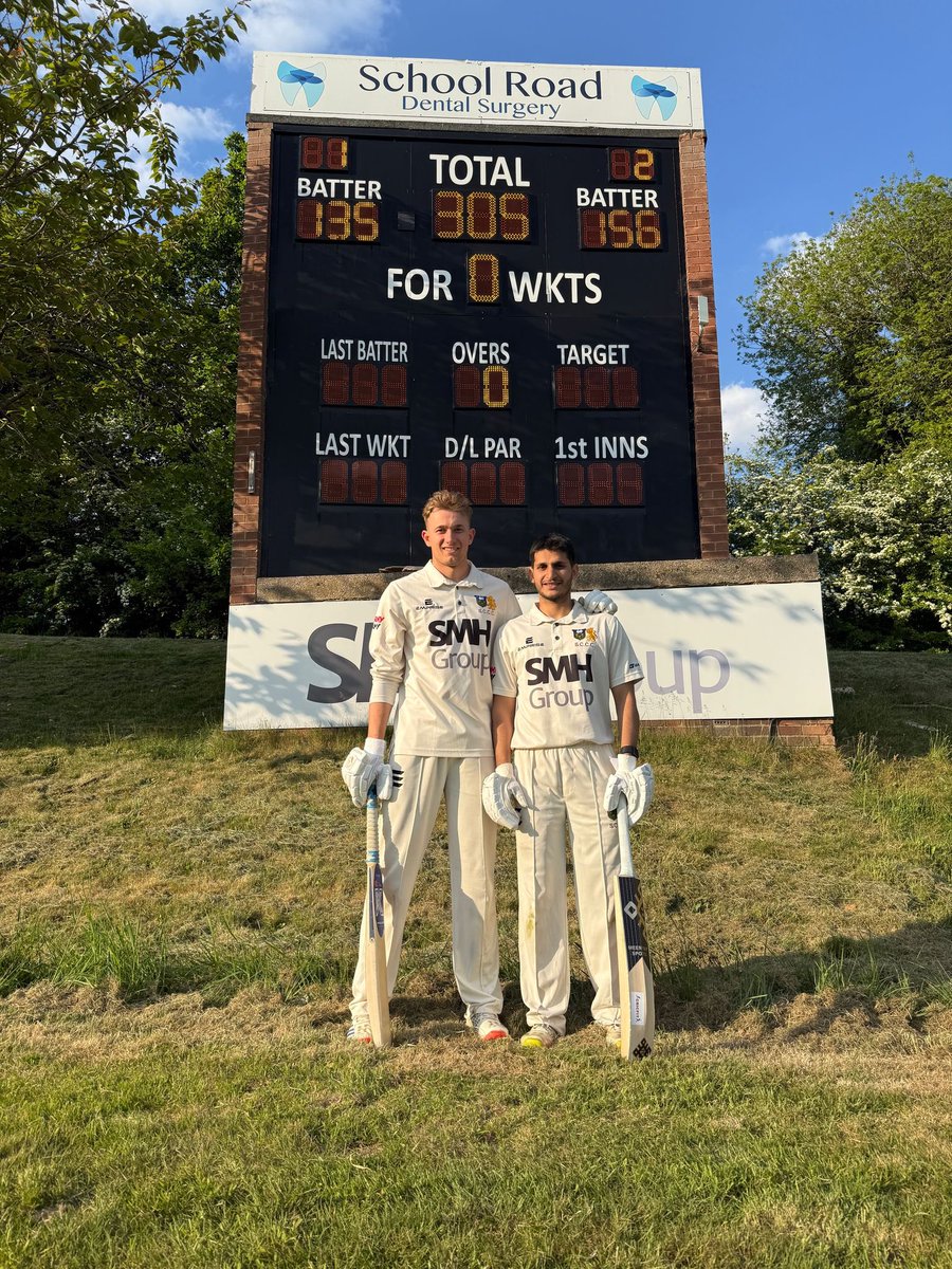 Record Breakers 

History made down at Abbeydale by Abdul and Jack! 

305 unbeaten partnership which is the biggest partnership in Yorkshire south premier league history and 3rd biggest partnership in all of ECB premier cricket. 

Two incredible knocks! 

#Recordbreakers