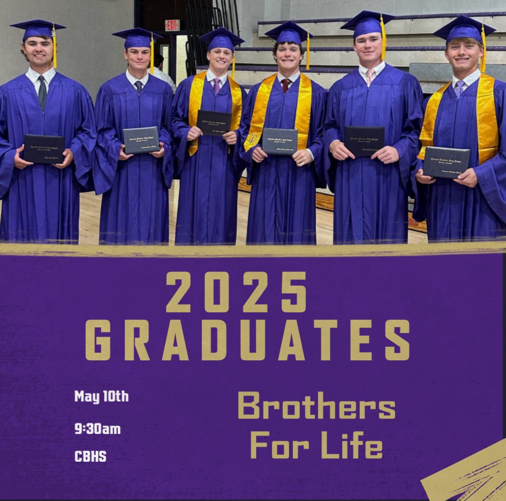 Congrats to our 2025 graduates. 

High School may be finished, but there is still work to do…LETS GO BOYS!!!!