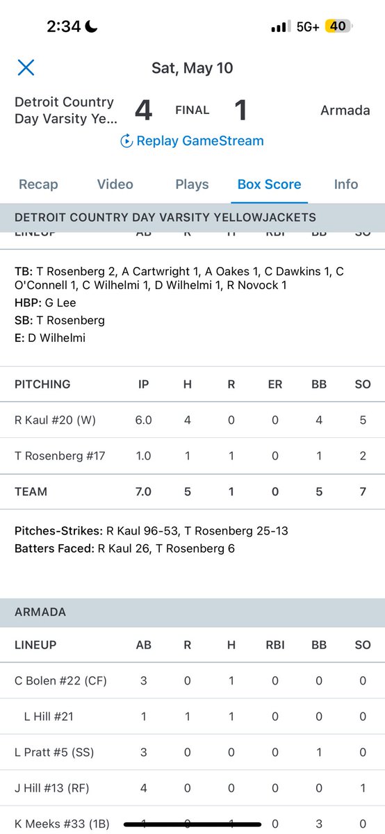 Ronan Kaul (@ronankaul22) on Twitter photo Started Game 2 today for DCDS. Arm felt great! Looking to get things rolling <a href="/CoachLep9/">DCDS Baseball</a> @MIBullsGuzik16u <a href="/jacobguzik28/">Jacob Guzik</a> Started Game 2 today for DCDS. Arm felt great! Looking to get things rolling <a href="/CoachLep9/">DCDS Baseball</a> @MIBullsGuzik16u <a href="/jacobguzik28/">Jacob Guzik</a>