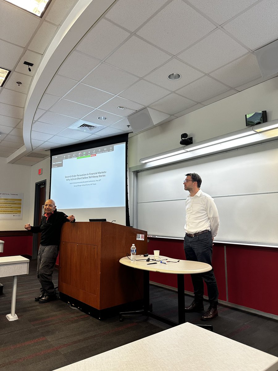 Had a great time at the 19th Smith Entrepreneurship Research Conference at UMD!