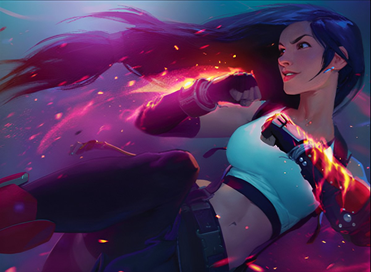 feaedhellen's tweet image. Nobody move and look at the people's princess, Tifa Lockhart 🧎‍♀️👑 #MtGxFF #magicthegathering #TifaLockhart