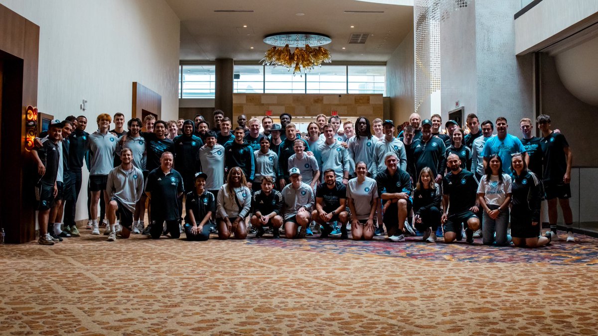 Charlotte FC (@charlottefc) on Twitter photo All ๐ฎ๐ง๐ข๐๐ข๐๐ for the ๐๐ซ๐จ๐ฐ๐ง ๐
The lads caught up with our <a href="/CLTFC_Unified/">Charlotte FC Unified</a> squad and wished them luck ahead of their match against Nashville SC! All ๐ฎ๐ง๐ข๐๐ข๐๐ for the ๐๐ซ๐จ๐ฐ๐ง ๐
The lads caught up with our <a href="/CLTFC_Unified/">Charlotte FC Unified</a> squad and wished them luck ahead of their match against Nashville SC!