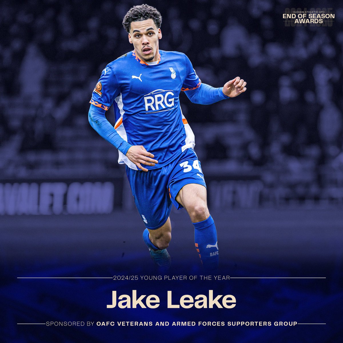 Jake Leake (@jakeleake3) on Twitter photo Young player of the season🙌🏽
Thanks to everyone <a href="/OfficialOAFC/">Oldham Athletic</a> , this one means a lot💙🦉 Young player of the season🙌🏽
Thanks to everyone <a href="/OfficialOAFC/">Oldham Athletic</a> , this one means a lot💙🦉