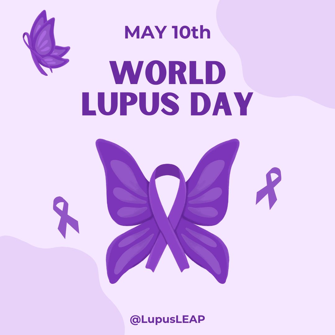Today is #WorldLupusDay! 💜 Let’s shine a light on the invisible illness affecting millions.
Wear Purple. Share Your Story. Be Loud.
#LupusLeap #WorldLupusDay  #POP #Lupus